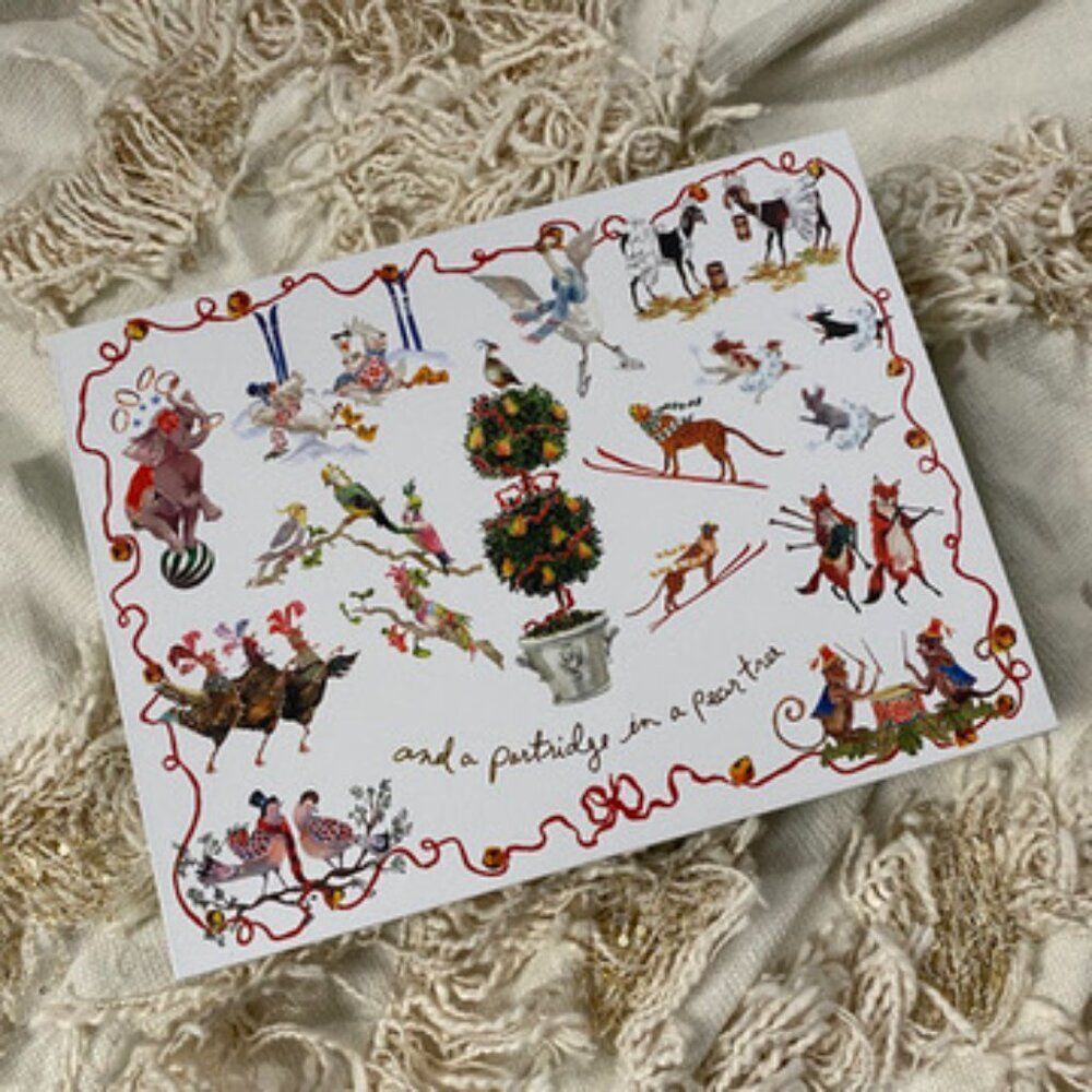 Anthropologie Inslee Fariss 12 Days Christmas Menagerie Candle Gift Set NEW - Picture 4 of 8
